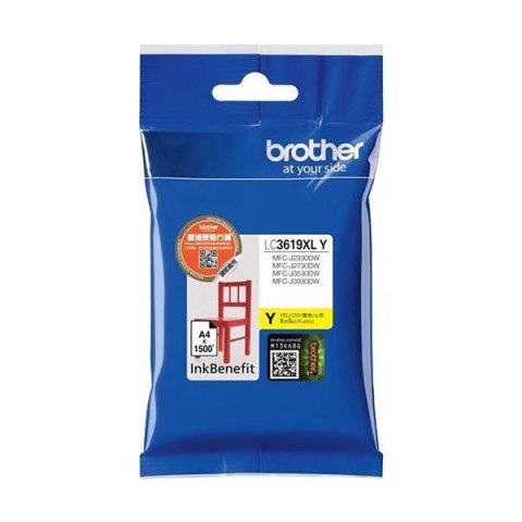Atrament BROTHER LC-3619XLY YELLOW do MFCJ-2730/3530/3930 na 1500 stron