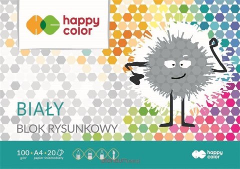 BLOK RYSUNKOWY HAPPY COLOR A4/20k BIAŁY 100g EAN : 5905130106606