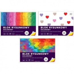Blok rysunkowy INTERDRUK A4/10 kolorowy barwiony w masie EAN : 5902277258304