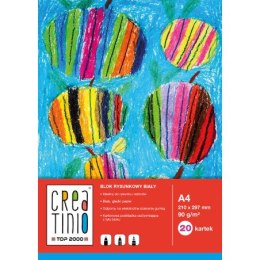 Blok rysunkowy TOP CREATINIO A4/20 biały 400150702 90g EAN : 5904017001614