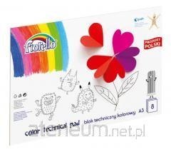 Blok techniczny A3 FIORELLO KOLOROWY 8 kartek 150-1439