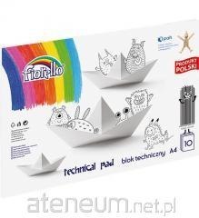 Blok techniczny A4 FIORELLO BIAŁY 10 kartek 150-1090 EAN : 5903364242725