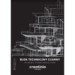Blok techniczny TOP CREATINIO A4/10 CZARNY 400176681 160g EAN : 5904017422808