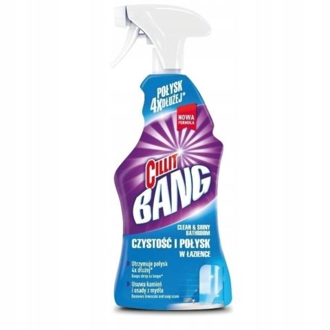 CILIT BANG SPRAY 750ml DO ŁAZIENKI EAN : 5900627081152 NIEBIESKO-FIOLETOWY /expert czystości i połysku w łazience/ pleśn i osady
