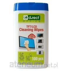 Chusteczki D.RECT do ekranów TFT/LCD /100/ 110276