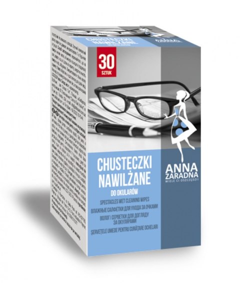 Chusteczki do okularów ANNA ZARADNA ST-AZ-030507 nawilżone /30/