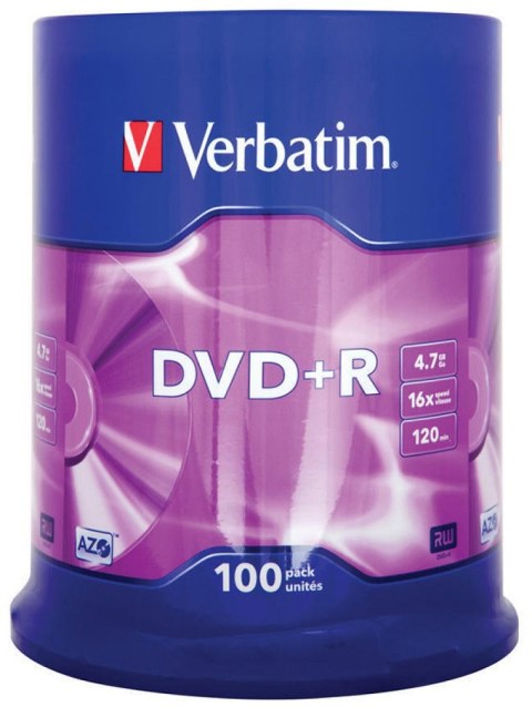 DVD VERBATIM R 4.7 GB cake/spiendel /100/ 43551/96526