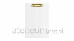 Deska z klipem BIURFOL A4 BIAŁA ZŁOTY MECHANIZM KHG-01-10