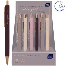 Długopis INTERDRUK SATIN GOLD metalowy ZWYKŁY EAN : 5902277346452