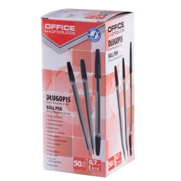 Długopis OFFICE PRODUCTS KLASYCZNY 0,7mm CZARNY 17015211-05 ze skuwką