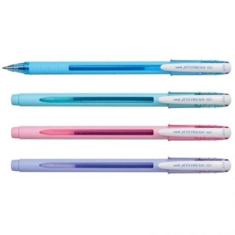 Długopis UNI SX-101 NIEBIESKI JETSTREAM OBUDOWA PASTELOWA BŁĘKITNA 4902778203736