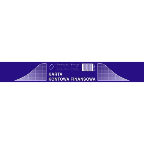 Druk karta kontowo-finansowa A4 MiP 431-1 /20/