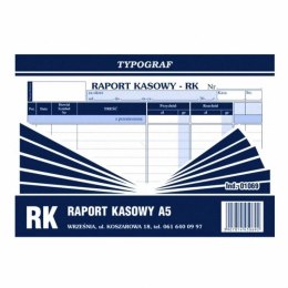 Druk raport kasowy A-5 TG 01069