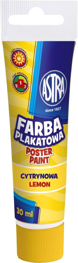 FARBA PLAKATOWA ASTRA 30ml CYTRYNOWA EAN : 5900263020317