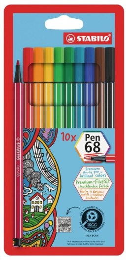 Flamaster STABILO PEN 68 10 sztuk 6810 /pisak/ EAN : 4006381327329