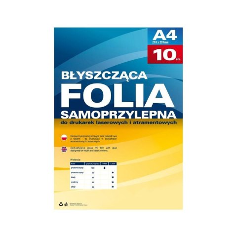 Folia ARGO A4/10 100 mic do zadruku atramentowego 434020 EAN : 59030690011374