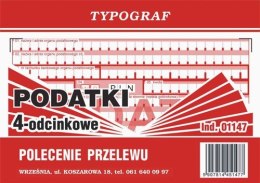 Polecenie przelewu/wpłata gotówki II „podatki