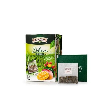 Herbata BIOACTIVE ZIELONA Z OPUNCJĄ i MANGO /20/