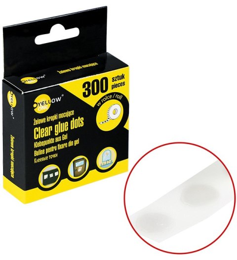 KROPKI SAMOPRZYLEPNE ŻELOWE W ROLCE YELLOW ONE YL-10300 125-1042 EAN : 5903364277529