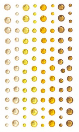 KRYSZTAŁKI SAMOPRZYLEPNE 3/4/5/6mm /104/ żółte półprodukt dekoracyjny 251111
