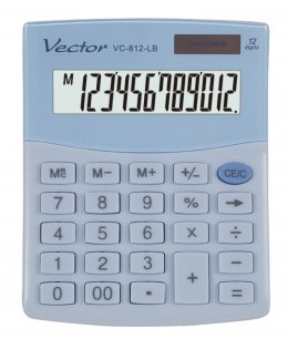 Kalkulator VECTOR VC-812LB niebieski