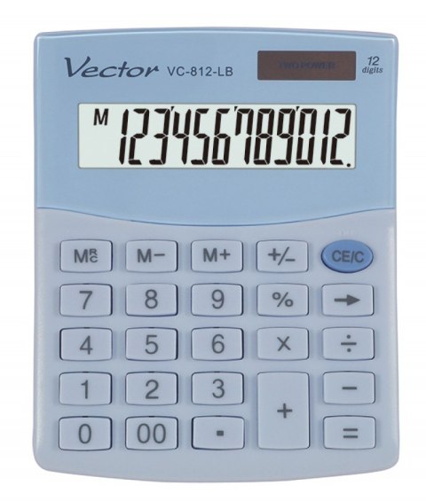 Kalkulator VECTOR VC-812LB niebieski