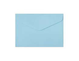 Koperta ozdobna GALERIA PAPIERU C6 GŁADKA NIEBIESKA 130g 280228 /10 szt/ satynowana