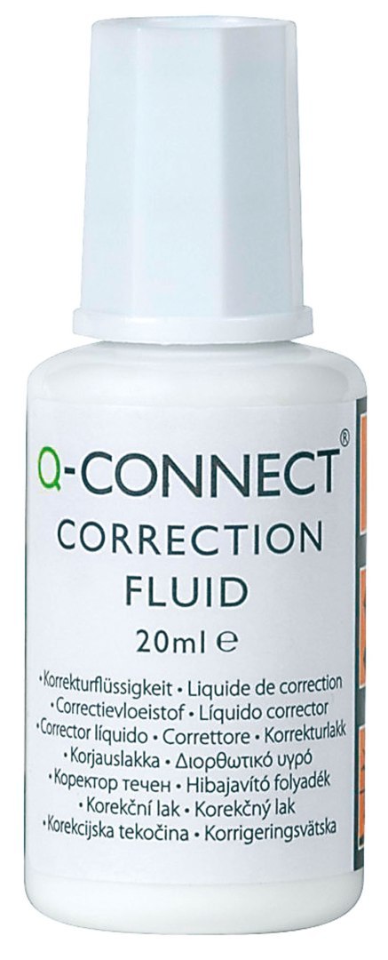 Korektor w płynie Q-CONNECT 20ml z pędzelkiem KF10507