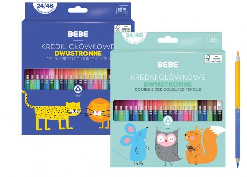 Kredki ołówkowe 24/48 dwustronne BB KIDS INTERDRUK EAN : 5902277327109