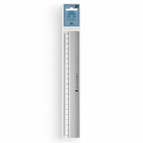 Linijka INTERDRUK 20cm ALUMINIOWA ACADEMY EAN : 5902277346018