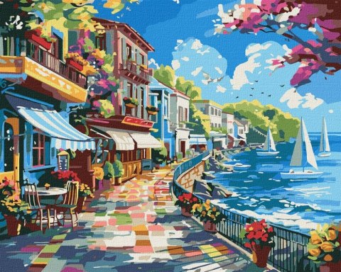 MALOWANIE PO NUMERACH IDEYKA 40x50cm IY-KH2793 EAN : 4823104362128 miasto nad oceanem