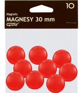 Magnesy GRAND 30mm CZERWONE 130-1695 /10/