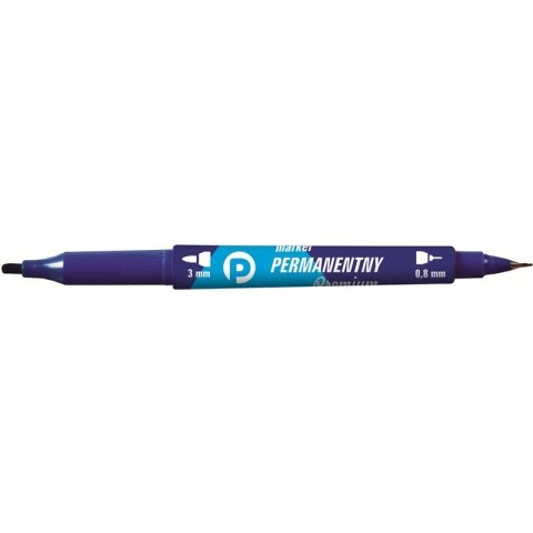 Marker TETIS dwustronny permanentny KM501-N2 NIEBIESKI 3mm/0,8mm EAN : 5906858018332