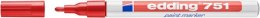 Marker olejowy EDDING 751 1-2mm CZERWONY ED-751002 EAN : 4004764017478
