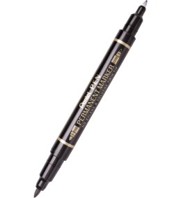 Marker/Foliopis Pentel N75WZ Dwiema Końcówkami czarny