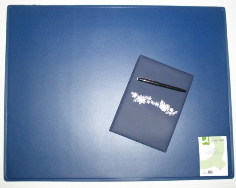 Mata na biurko Q-CONNECT 630x500mm NIEBIESKA z gąbką od spodu KF26797 EAN : 5705831267978 /podkładka na biurko/