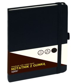 Notatnik GRAND A5/80 na gumkę CZARNY 150-1381 80g kratka