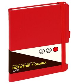Notatnik GRAND A5/80 na gumkę CZERWONY 150-1382 EAN : 5903364254384