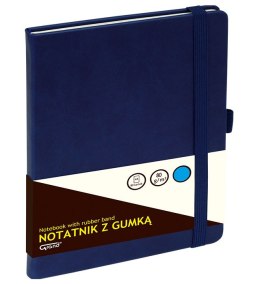 Notatnik GRAND A5/80 na gumkę GRANATOWY 150-1383 80g kratka