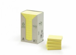 Notes samop. POST-IT® (653-1T), 38x51mm ekologiczny, żółte 3M-UU009543974 EAN : 4054596723016