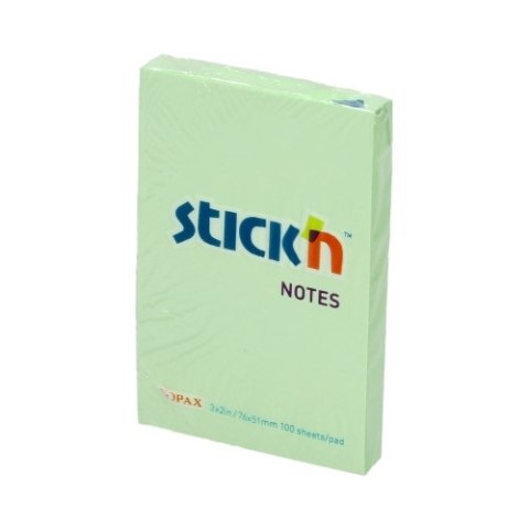 Notes samop. STICK 76x51mm PASTEL ZIELONY 21147