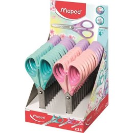 Nożyczki MAPED ESSENTIALS PASTEL 13cm SOFT szkolne 464413 EAN : 3154144644136