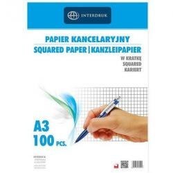 Papier kancelaryjny INTERDRUK A3/100 KRATKA