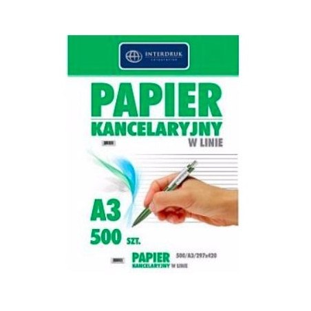 Papier kancelaryjny INTERDRUK A3/500 LINIA