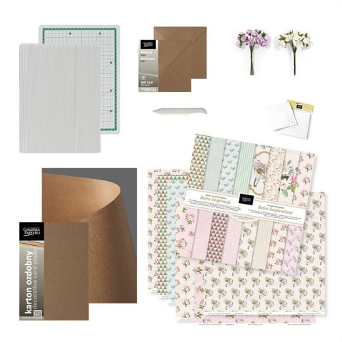 Papier scrapbookingowy RETRO INSPIRACJE zestaw 305x305mm /8/ 200g ARGO 208909