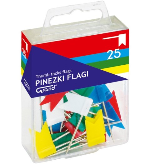 Pinezki chorągiewki/flaga GRAND /25szt/ 110-1001