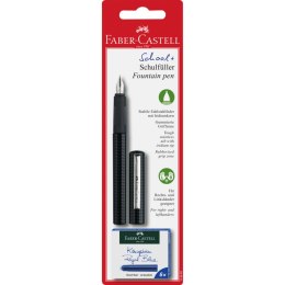 Pióro FABER-CASTELL wieczne SZKOLNE CARBON 6 naboi 149809 FC EAN : 4005401498094