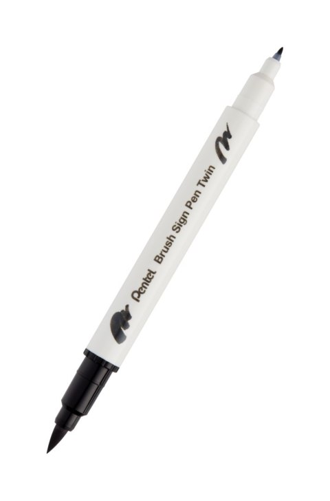 Pisak PENTEL BRUSH SIGNT 2 różne końcówki do kaligrafii SESW30C-T101 BLACK EAN : 4711577071893