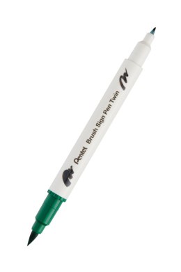 Pisak PENTEL BRUSH SIGNT 2 różne końcówki do kaligrafii SESW30C-T104 ZIELONY EAN : 4711577071923