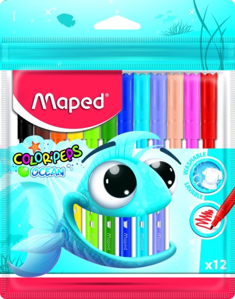 Pisaki MAPED COLORPEPS OCEAN 12 kolorów 845720 EAN : 3154148457206